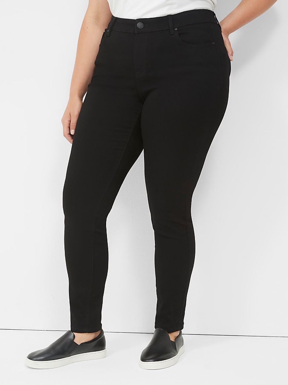 Lane Bryant Black Slim Fit Jeans - Size 26S SHORT!